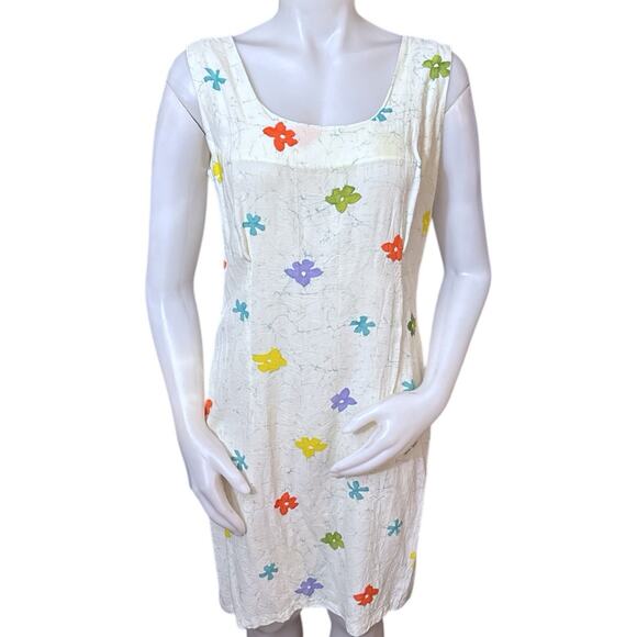 Jams World Dresses & Skirts - Jams World sleeveless, knee-length Floral Dress Ivory Size M